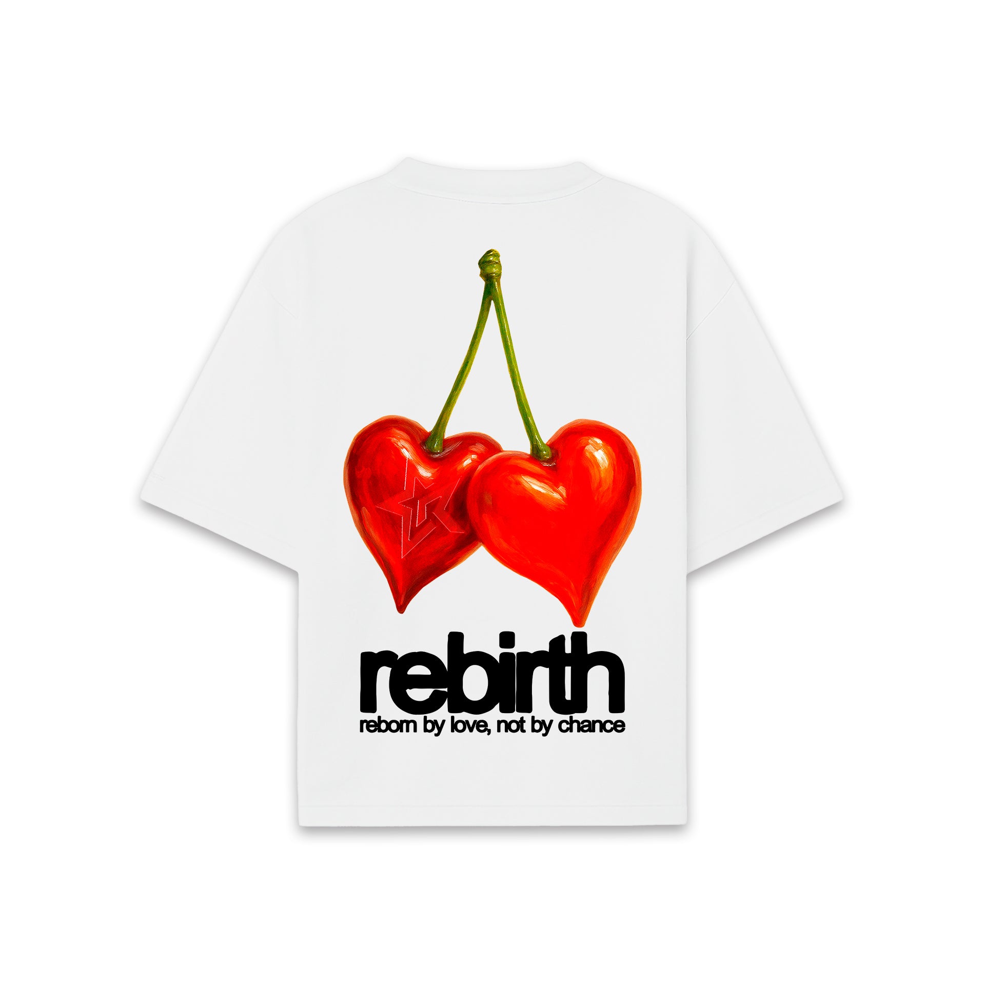 Cherry Hearts Tee White