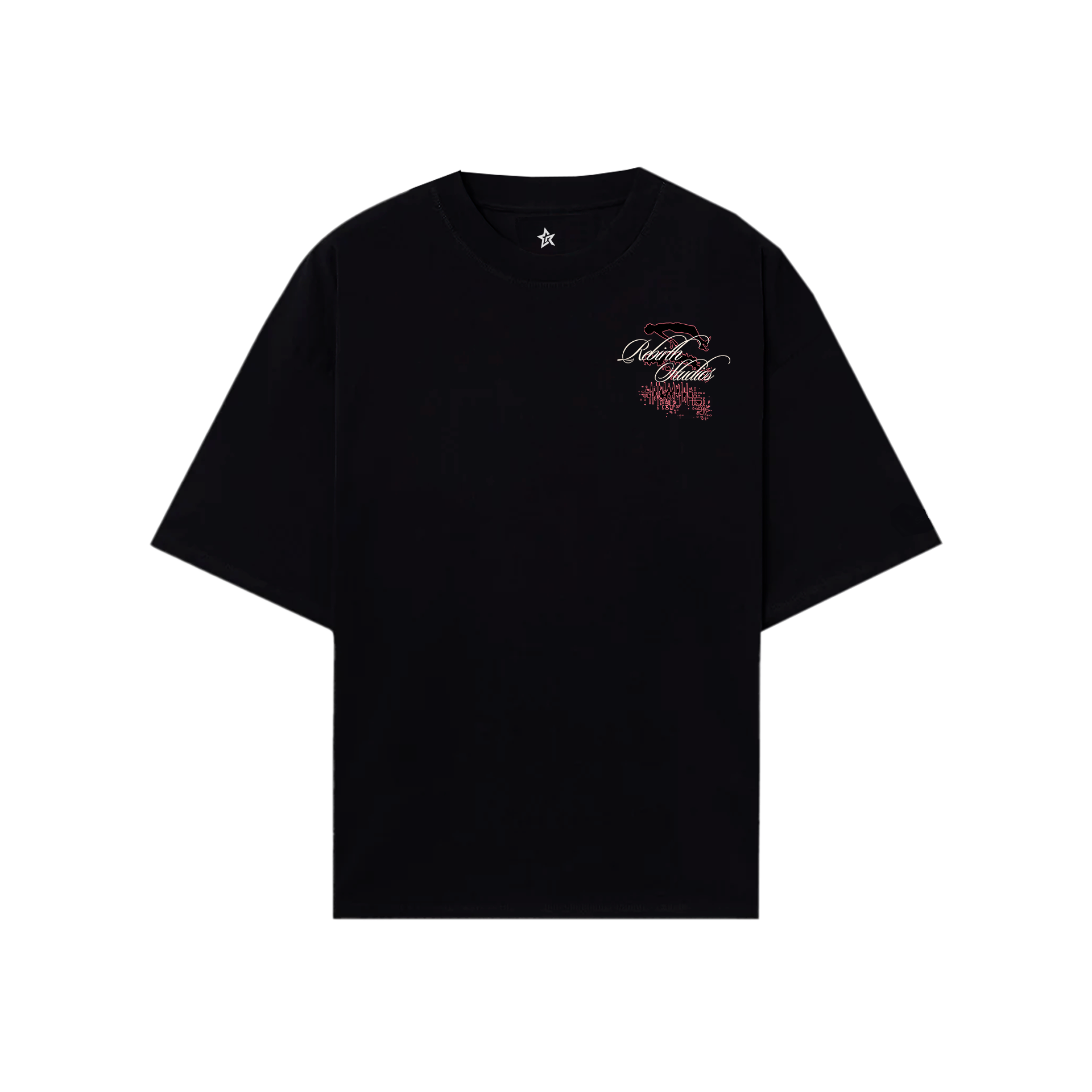 Pink Horse Tee Black