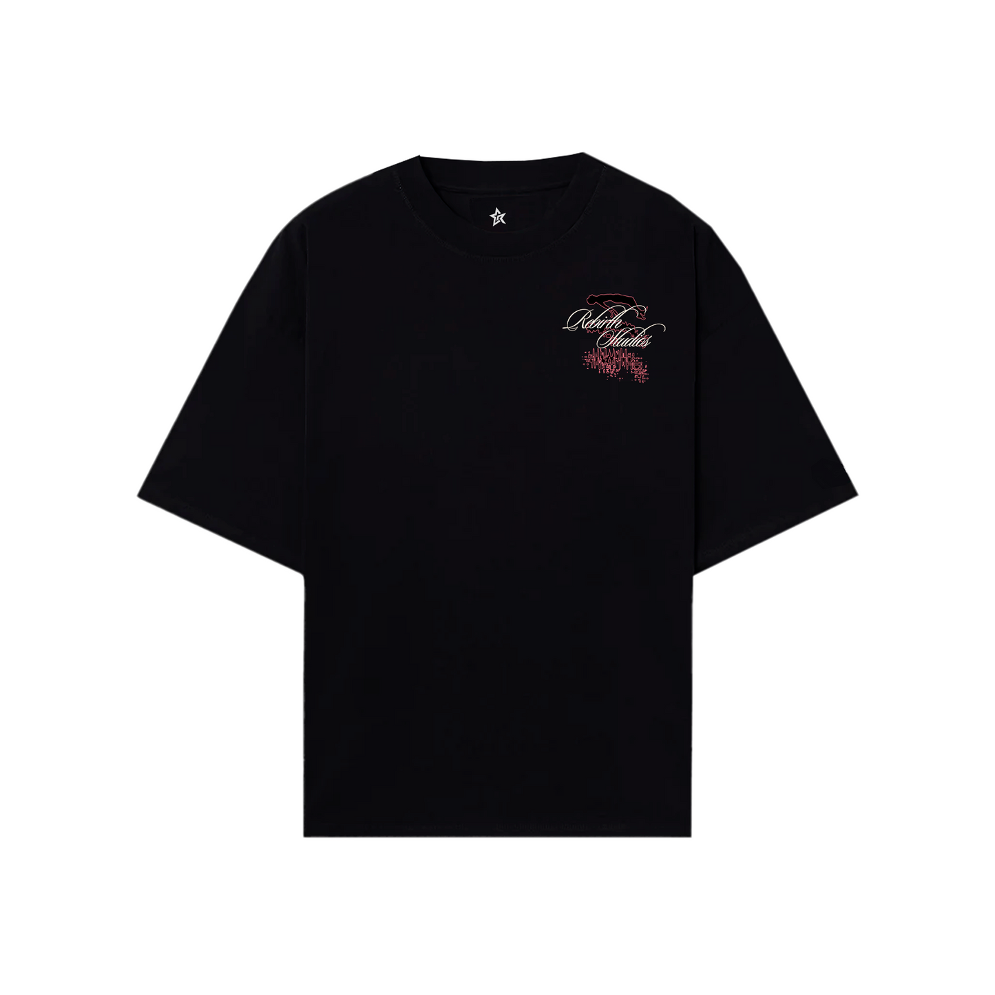 Pink Horse Tee Black